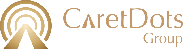 CaretDots logo